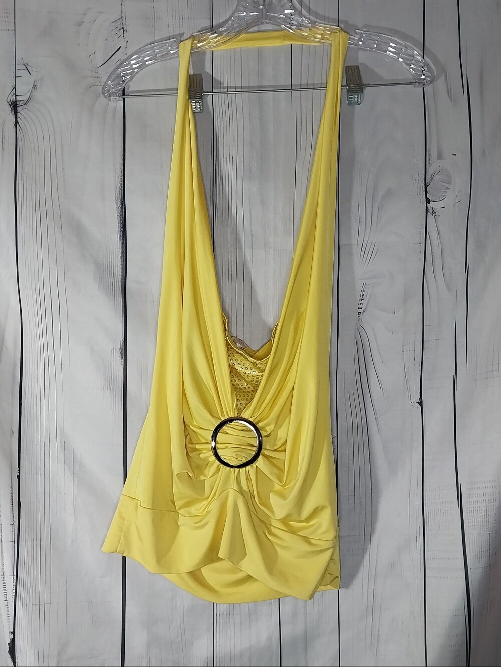 Topia Y2K Plunge V-Neck Halter Backless Festival Rave Clubwear Going Out Top
